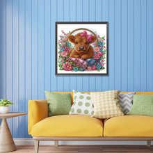 Load image into Gallery viewer, Diamond Painting - Partial Special Shaped - highland yak (30*30CM)
