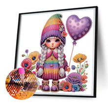 Load image into Gallery viewer, Diamond Painting - Partial Special Shaped - garden girl (30*30CM)

