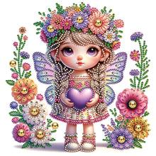 Load image into Gallery viewer, Diamond Painting - Partial Special Shaped - garden girl (30*30CM)

