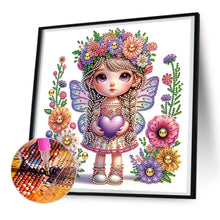 Load image into Gallery viewer, Diamond Painting - Partial Special Shaped - garden girl (30*30CM)
