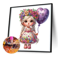 Load image into Gallery viewer, Diamond Painting - Partial Special Shaped - garden girl (30*30CM)
