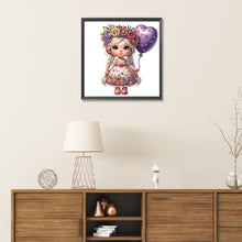 Load image into Gallery viewer, Diamond Painting - Partial Special Shaped - garden girl (30*30CM)
