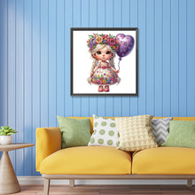 Load image into Gallery viewer, Diamond Painting - Partial Special Shaped - garden girl (30*30CM)
