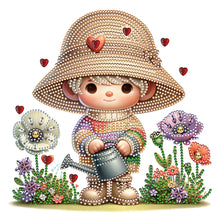 Load image into Gallery viewer, Diamond Painting - Partial Special Shaped - garden girl (30*30CM)
