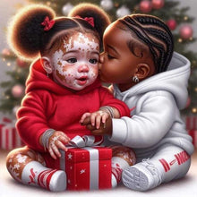 Load image into Gallery viewer, Diamond Painting - Full Round - cartoon black man (40*40CM)
