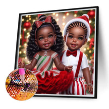 Load image into Gallery viewer, Diamond Painting - Full Round - cartoon black man (40*40CM)
