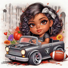Load image into Gallery viewer, Diamond Painting - Full Round - cartoon black man (40*40CM)
