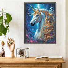 Load image into Gallery viewer, Diamond Painting - Full Round - unicorn in flower (30*40CM)
