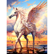 Load image into Gallery viewer, Diamond Painting - Full Round - Pegasus on the sea (30*40CM)
