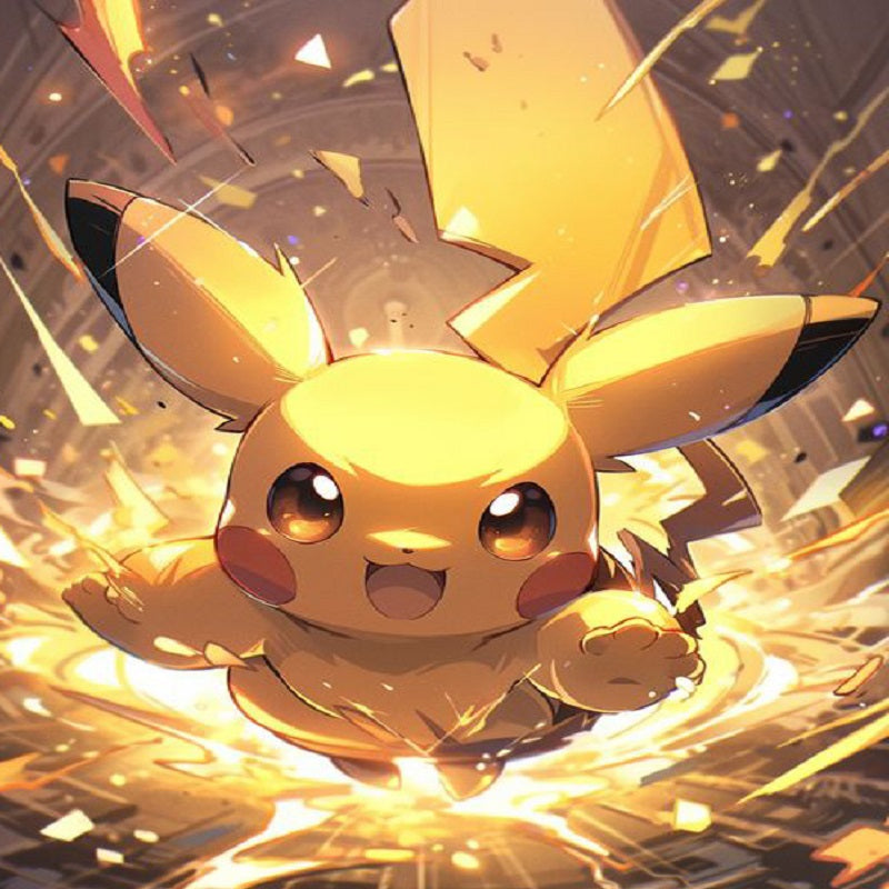 Diamond Painting - Full Round - Running Pikachu (30*40CM)