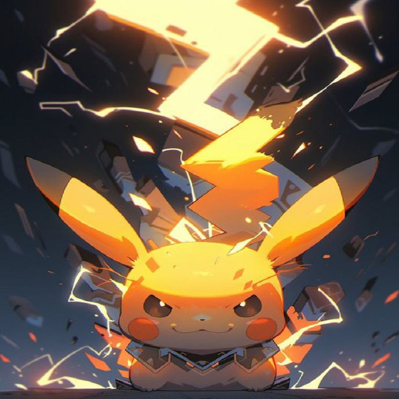 Diamond Painting - Full Round - Charged Pikachu (30*40CM)