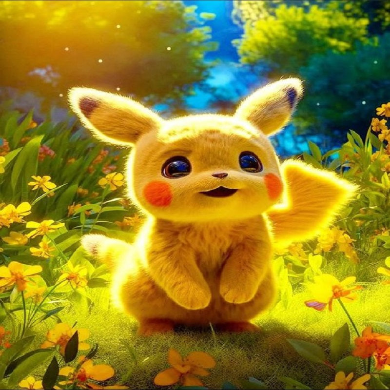 Diamond Painting - Full Round - Pikachu in the sun (30*40CM)