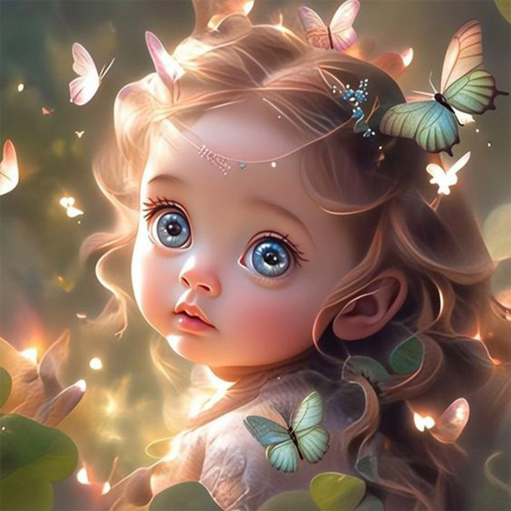 Diamond Painting - Full Round - elf girl (40*40CM)