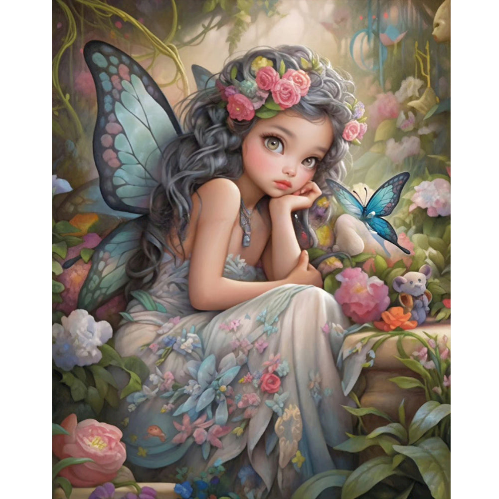 Diamond Painting - Full Round - elf girl (40*50CM)