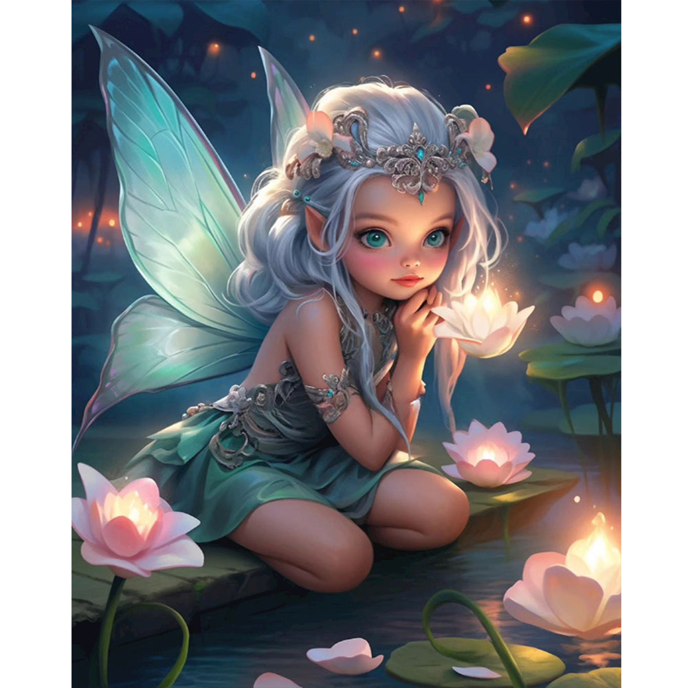 Diamond Painting - Full Round - elf girl (40*50CM)