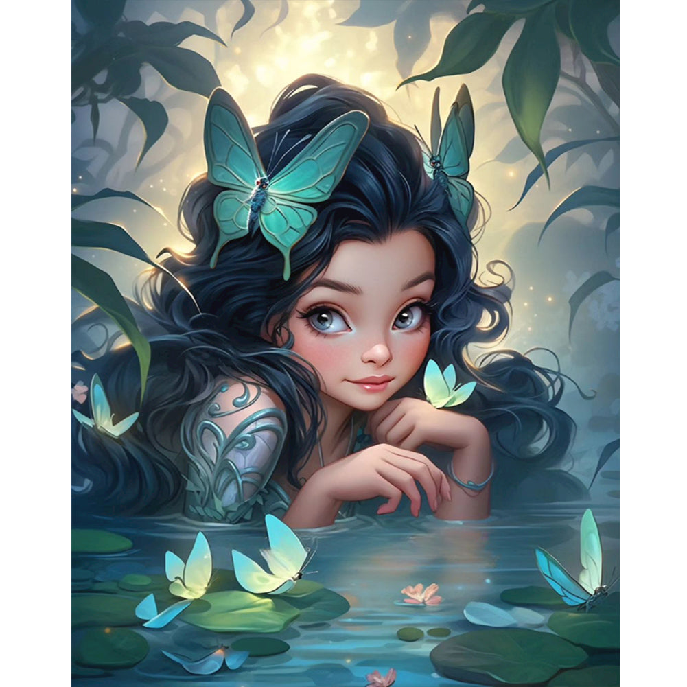 Diamond Painting - Full Round - elf girl (40*50CM)