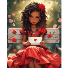 Load image into Gallery viewer, Diamond Painting - Full Round - sweet girl (40*50CM)
