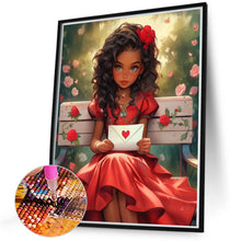 Load image into Gallery viewer, Diamond Painting - Full Round - sweet girl (40*50CM)
