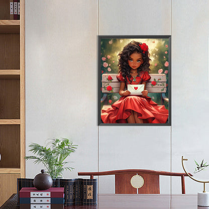 Diamond Painting - Full Round - sweet girl (40*50CM)