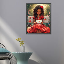 Load image into Gallery viewer, Diamond Painting - Full Round - sweet girl (40*50CM)
