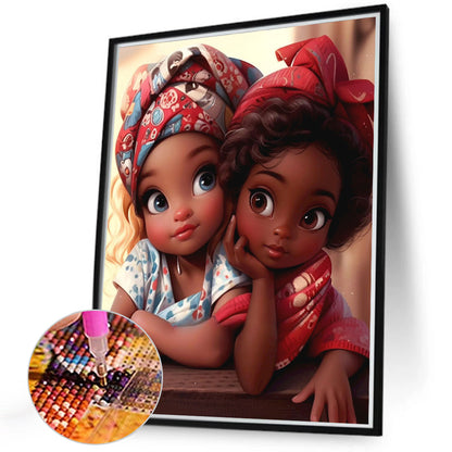 Diamond Painting - Full Round - sweet girl (40*50CM)