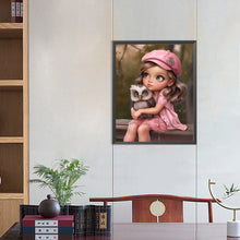 Load image into Gallery viewer, Diamond Painting - Full Round - sweet girl (40*50CM)

