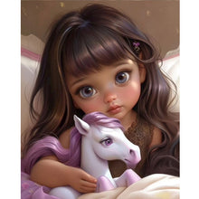 Load image into Gallery viewer, Diamond Painting - Full Round - sweet girl (40*50CM)
