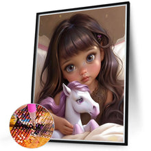 Load image into Gallery viewer, Diamond Painting - Full Round - sweet girl (40*50CM)

