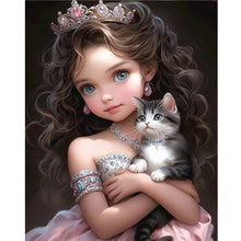 Load image into Gallery viewer, Diamond Painting - Full Round - sweet girl (40*50CM)
