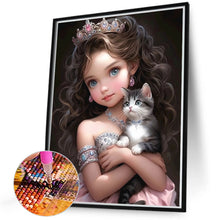 Load image into Gallery viewer, Diamond Painting - Full Round - sweet girl (40*50CM)
