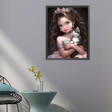 Load image into Gallery viewer, Diamond Painting - Full Round - sweet girl (40*50CM)
