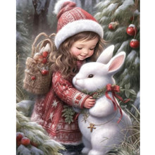 Load image into Gallery viewer, Diamond Painting - Full Round - sweet girl (40*50CM)
