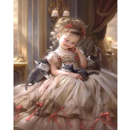 Diamond Painting - Full Round - sweet girl (40*50CM)