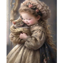 Load image into Gallery viewer, Diamond Painting - Full Round - sweet girl (40*50CM)
