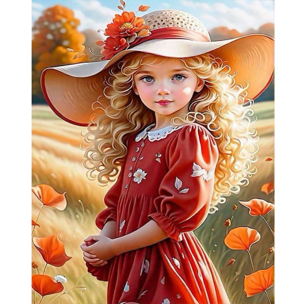 Diamond Painting - Full Round - sweet girl (40*50CM)