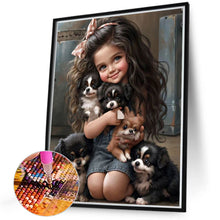 Load image into Gallery viewer, Diamond Painting - Full Round - sweet girl (40*50CM)

