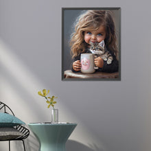 Load image into Gallery viewer, Diamond Painting - Full Round - sweet girl (40*50CM)
