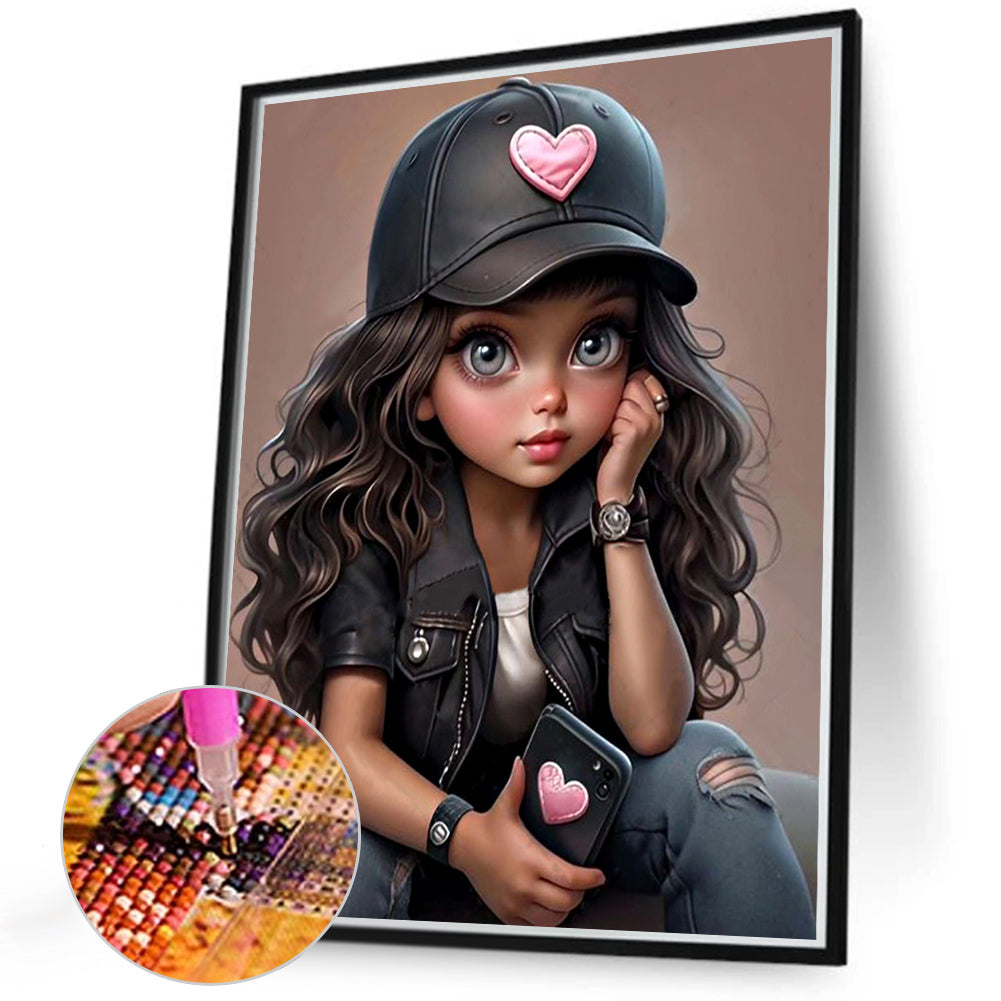 Diamond Painting - Full Round - sweet girl (40*50CM)