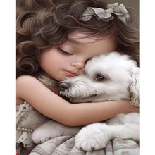 Load image into Gallery viewer, Diamond Painting - Full Round - sweet girl (40*50CM)

