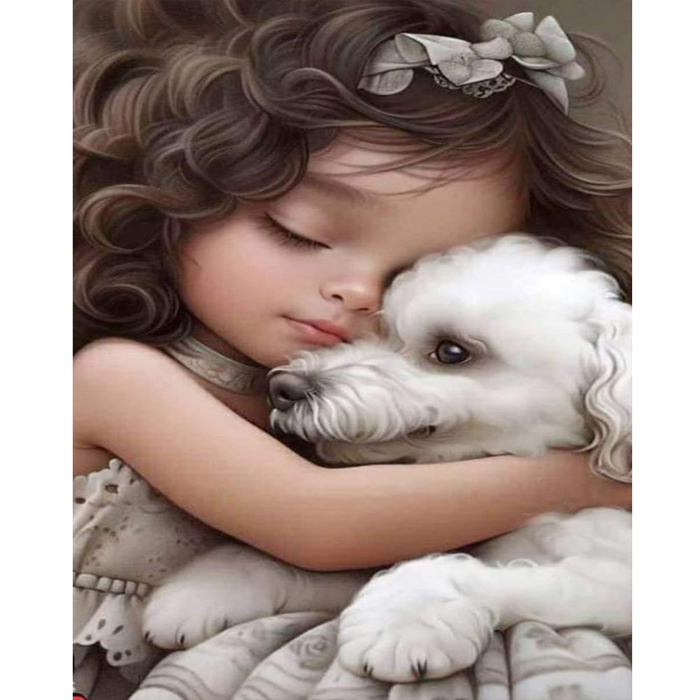 Diamond Painting - Full Round - sweet girl (40*50CM)