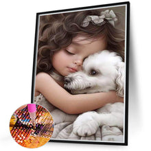 Load image into Gallery viewer, Diamond Painting - Full Round - sweet girl (40*50CM)

