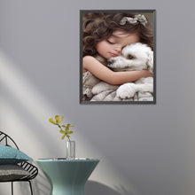 Load image into Gallery viewer, Diamond Painting - Full Round - sweet girl (40*50CM)

