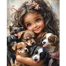 Load image into Gallery viewer, Diamond Painting - Full Round - sweet girl (40*50CM)
