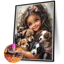 Load image into Gallery viewer, Diamond Painting - Full Round - sweet girl (40*50CM)

