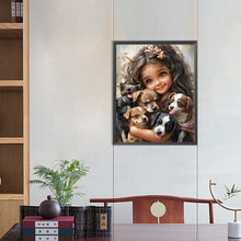 Load image into Gallery viewer, Diamond Painting - Full Round - sweet girl (40*50CM)
