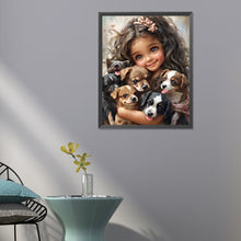 Load image into Gallery viewer, Diamond Painting - Full Round - sweet girl (40*50CM)
