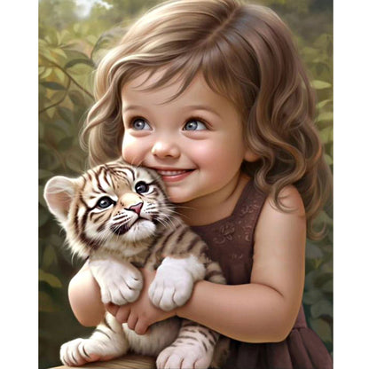 Diamond Painting - Full Round - sweet girl (40*50CM)