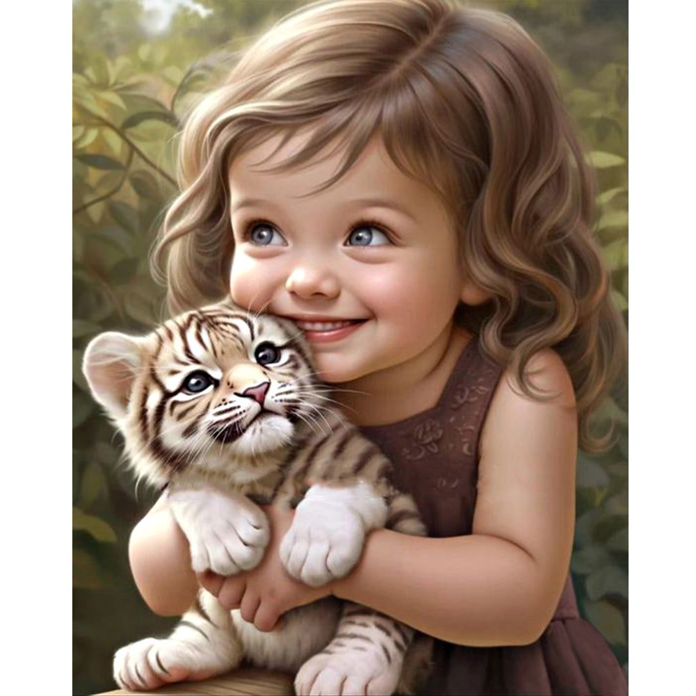 Diamond Painting - Full Round - sweet girl (40*50CM)