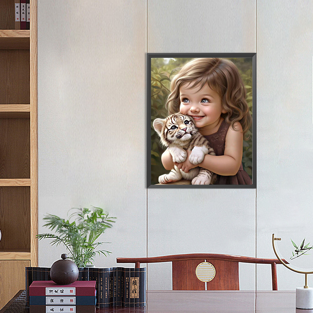 Diamond Painting - Full Round - sweet girl (40*50CM)