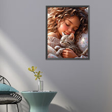 Load image into Gallery viewer, Diamond Painting - Full Round - sweet girl (40*50CM)
